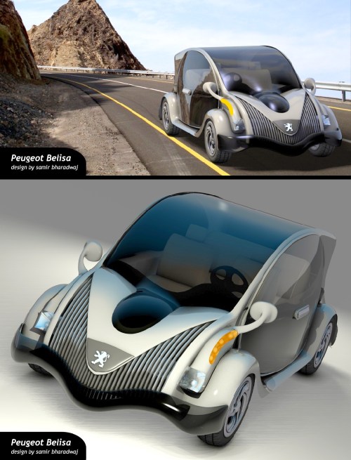 Peugeot Belisa car design renders