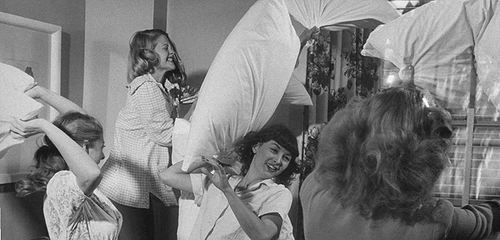 Pillow fight at a  slumber party - Disagreeably Yours