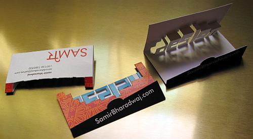 Popup Business Card
