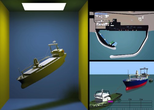 3D visualization of ship berthing