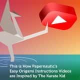This is How Papernautic's Easy Origami Instructions Videos are Inspired by The Karate Kid